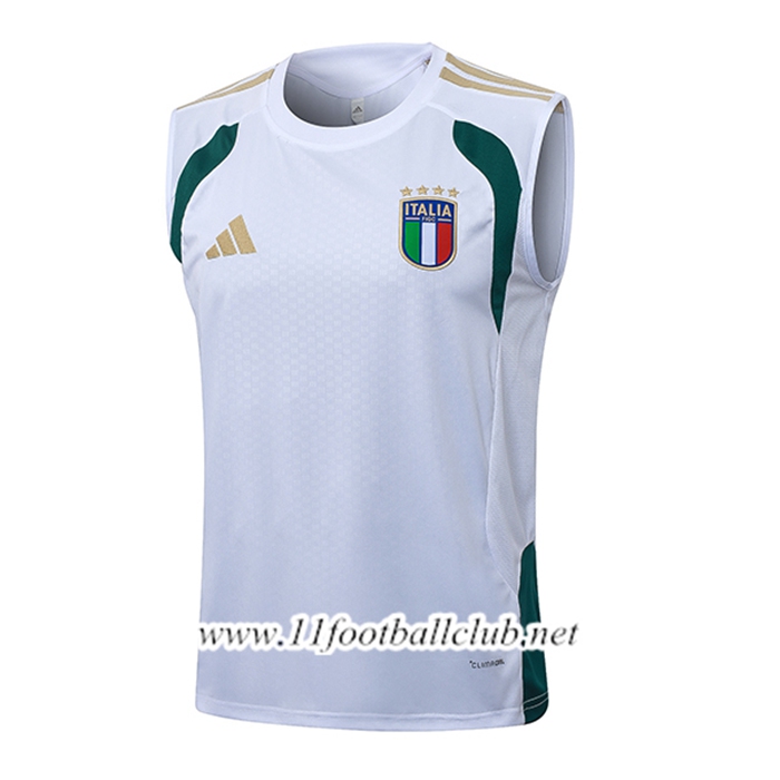 Training Debardeurs Italie Blanc/Vert/Jaune 2026/2027