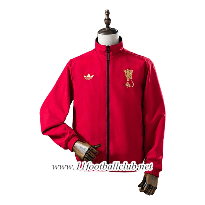 Coupe-Vent Manchester United Rouge/Noir 2025/2026