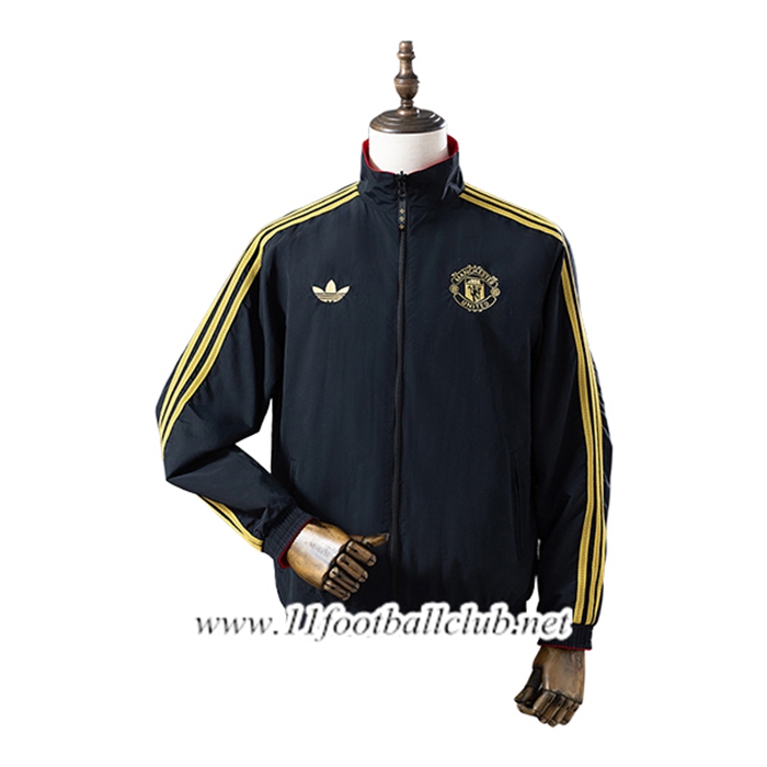 Coupe-Vent Manchester United Noir/Jaune 2025/2026
