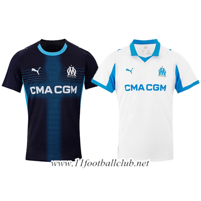 Maillot Marseille Coffret Cadeau Promotionnel Domicile + Exterieur 2025/2026