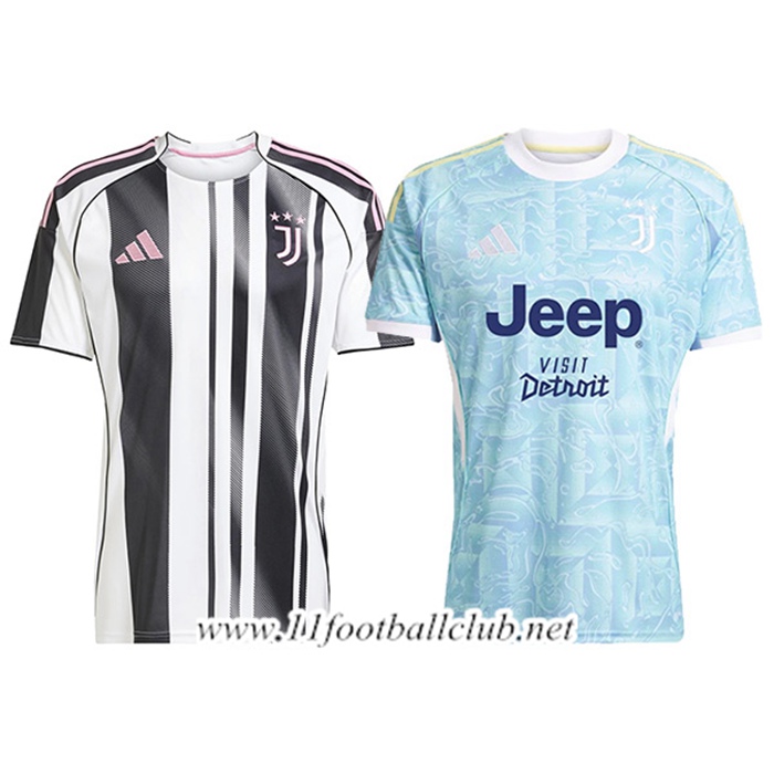 Maillot Juventus Coffret Cadeau Promotionnel Domicile + Exterieur 2025/2026