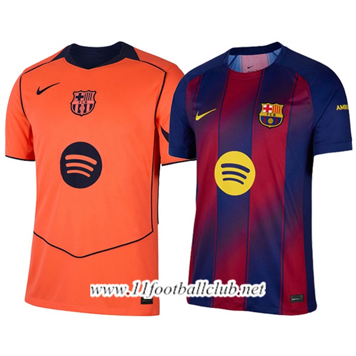 Maillot FC Barcelone Coffret Cadeau Promotionnel Domicile + Exterieur 2025/2026