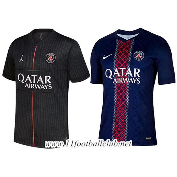 Maillot PSG Coffret Cadeau Promotionnel Domicile + Exterieur 2025/2026