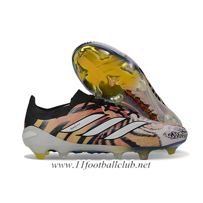 Adidas Chaussures de Foot 26 Predator Elite FG Orange/Noir/Blanc