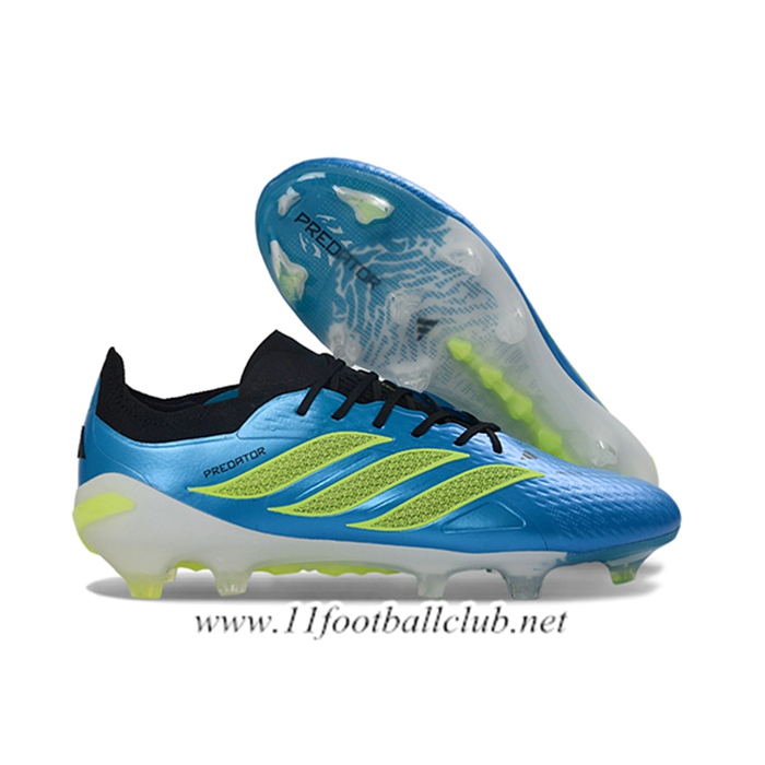 Adidas Chaussures de Foot 26 Predator Elite FG Bleu/Vert