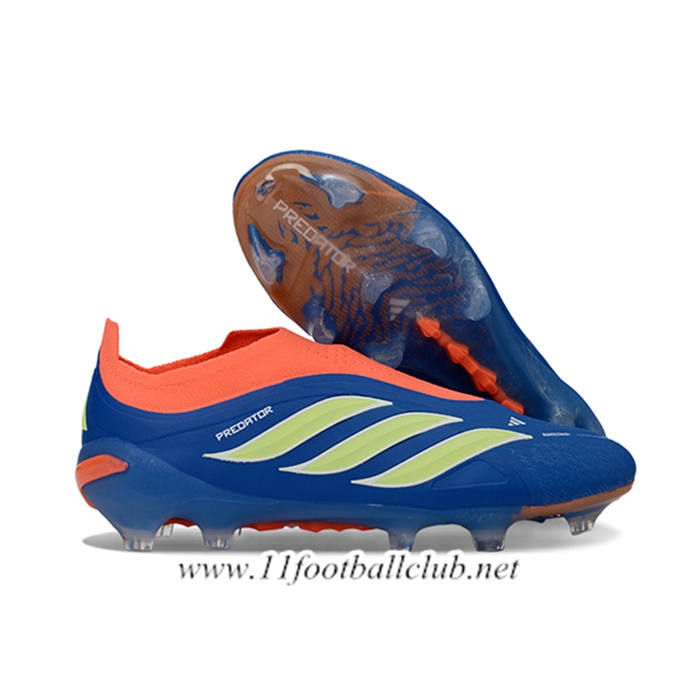 Adidas Chaussures de Foot 26 Predator Elite LL FG Bleu/Orange/Vert