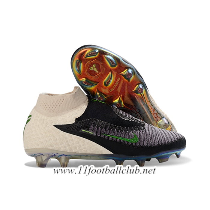 Nike Chaussures de Foot Phantom GX III Elite FG Beige/Noir