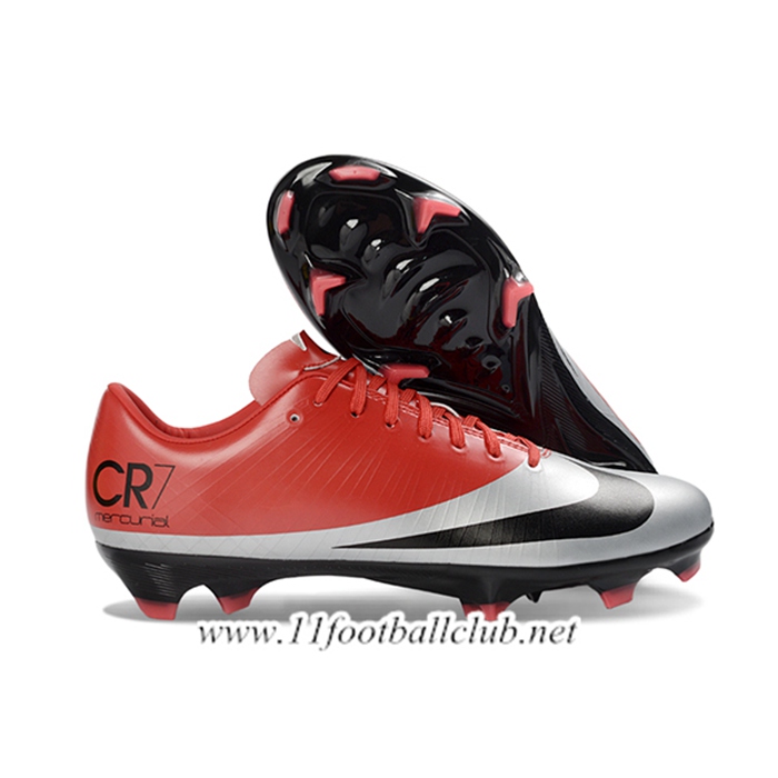Nike Chaussures de Foot Mercurial Vapor 13 Elite FG Rouge/Gris/Noir