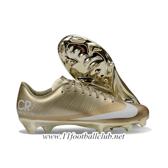 Nike Chaussures de Foot Mercurial Vapor 13 Elite FG Jaune/Gris