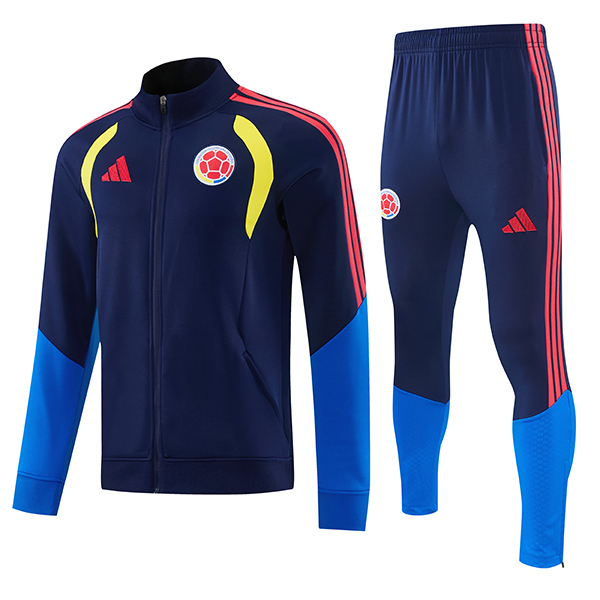 Ensemble Veste Survetement de Foot Colombie Bleu Royal 2026/2027