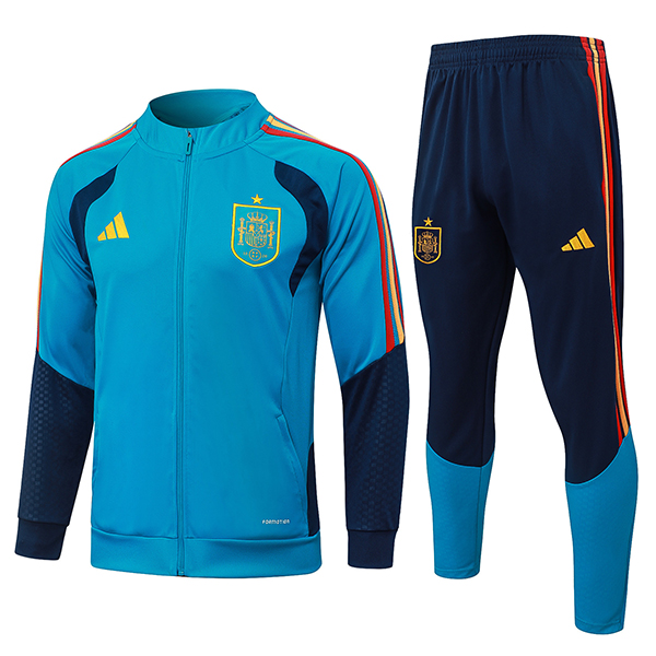 Ensemble Veste Survetement de Foot Espagne Bleu 2026/2027