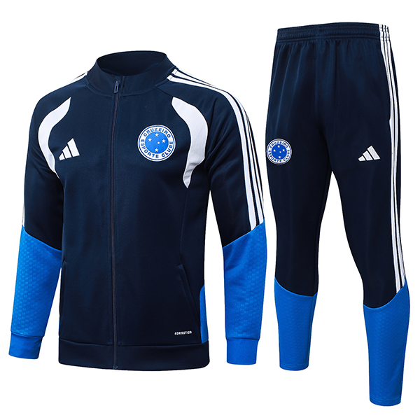 Ensemble Veste Survetement de Foot Cruzeiro Bleu Foncé 2026/2027