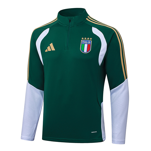 Sweatshirt Training Italie Vert/Jaune/Blanc 2025/2026