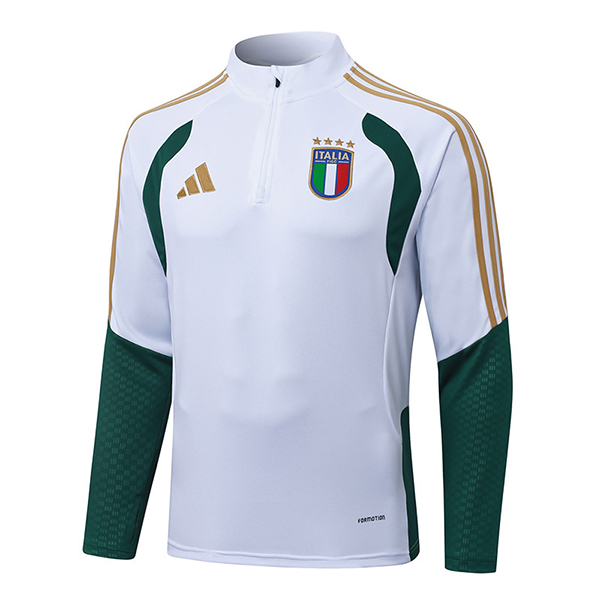Sweatshirt Training Italie Blanc/Vert/Jaune 2025/2026