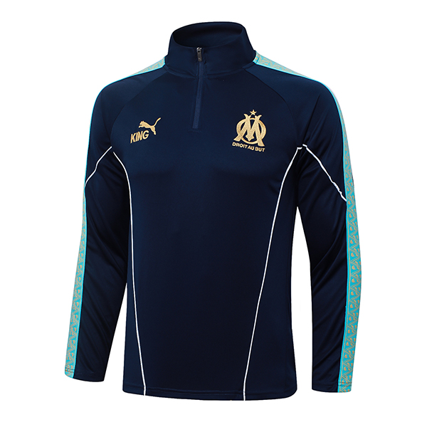 Sweatshirt Training Marseille Bleu Foncé 2025/2026