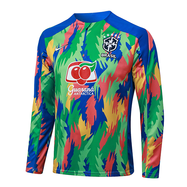 Sweatshirt Training Brésil Vert/Bleu/Orange 2025/2026