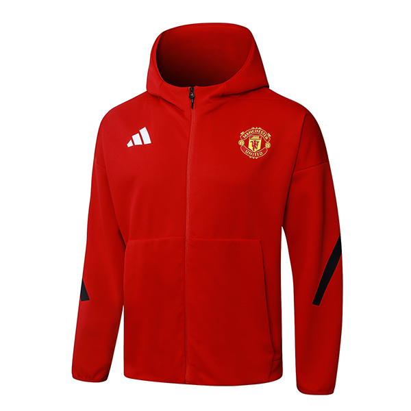 Veste A Capuche Manchester United Rouge/Noir 2025/2026