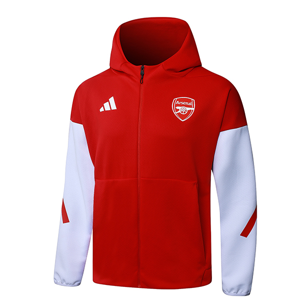 Veste A Capuche Arsenal Rouge/Blanc 2025/2026