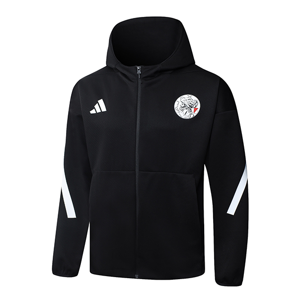 Veste A Capuche Ajax Noir/Blanc 2025/2026