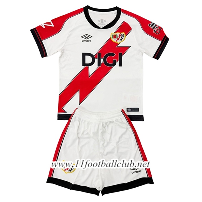 Maillot de Foot Rayo Vallecano Enfant Domicile 2025/2026