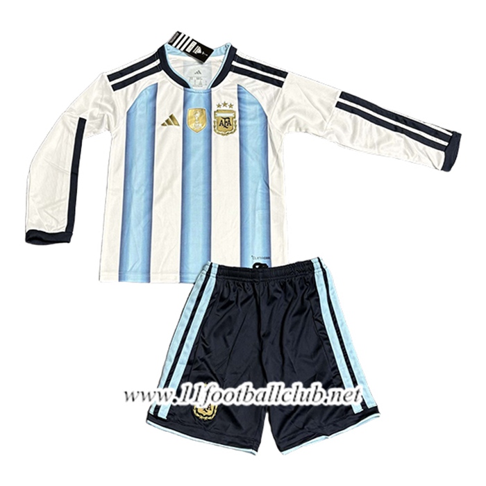 Maillot de Foot Argentine Enfant Homme Manches Longues 2026/2027