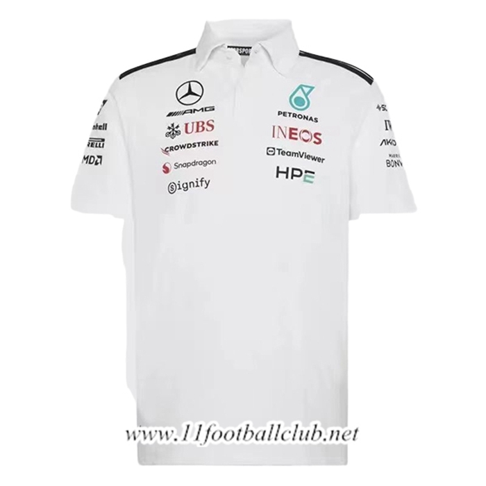 Polo F1 Mercedes Benz Team Blanc/Noir 2026