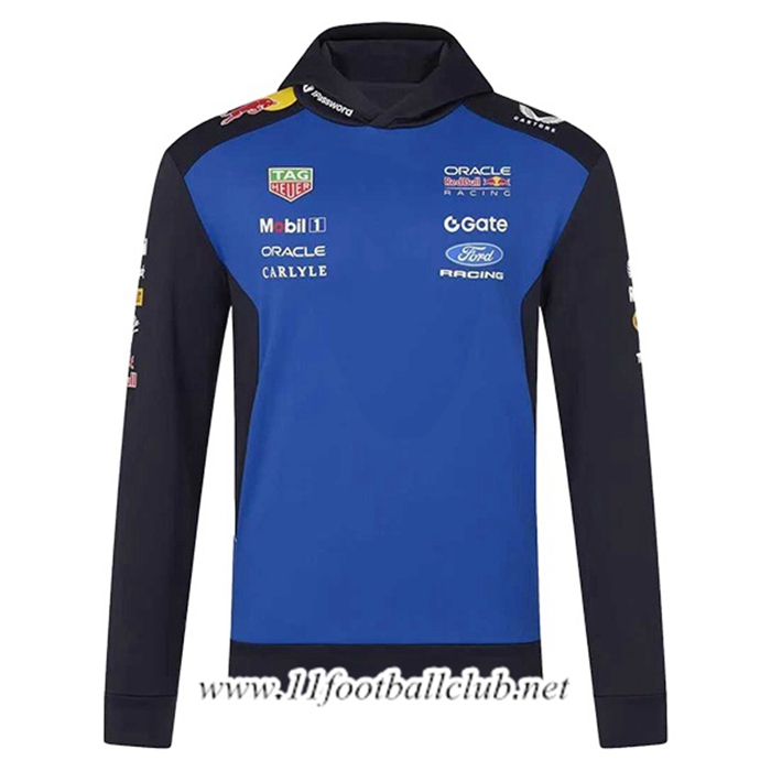 Sweatshirt Capuche F1 RedBull Racing Team Bleu/Noir 2026