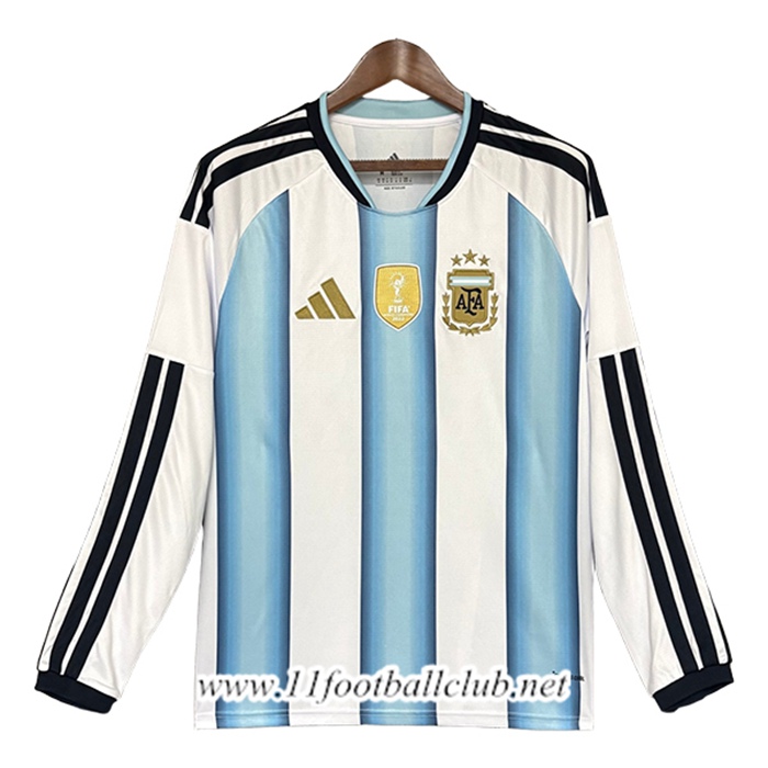 Maillot Equipe Foot Argentine Domicile Manches Longues 2026/2027