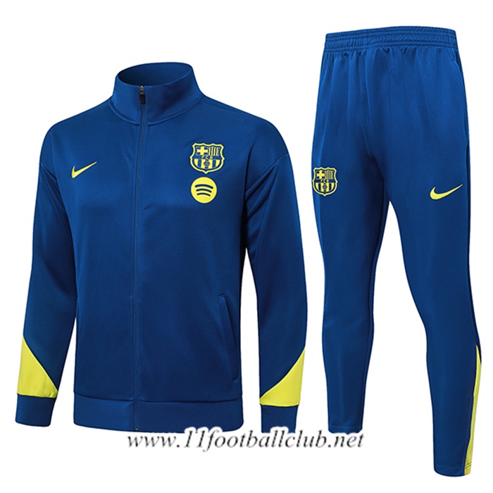 Ensemble Survetement de Foot Veste FC Barcelone Bleu/Jaune 2026/2027