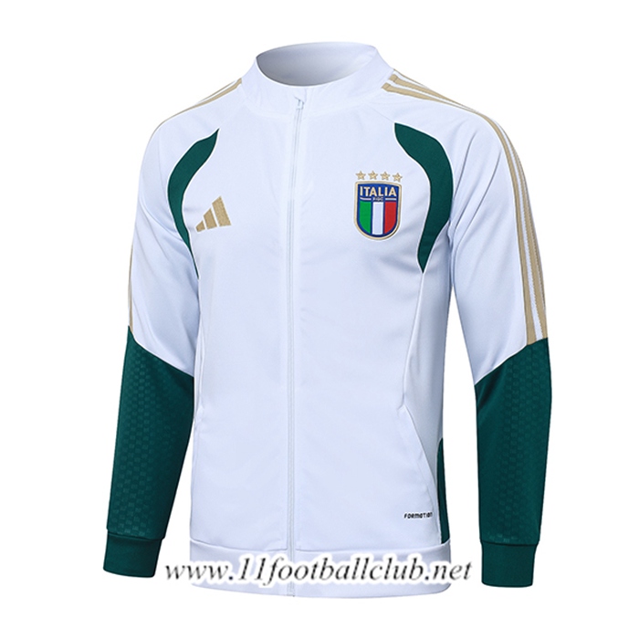 Veste Foot Italie Blanc/Vert/Jaune 2026/2027