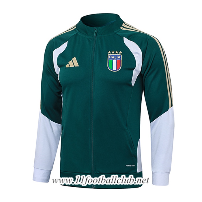Veste Foot Italie Vert/Jaune/Blanc 2026/2027