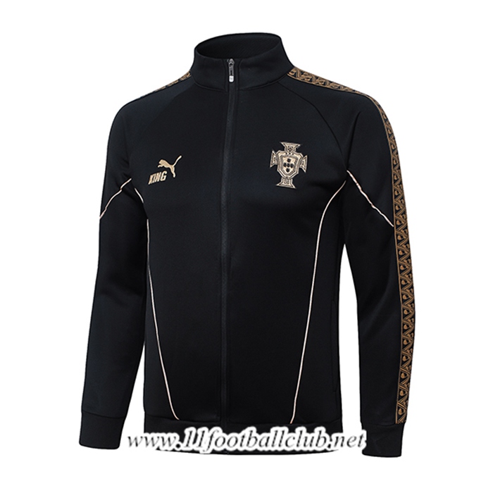 Veste Foot Portugal Noir/Jaune 2026/2027