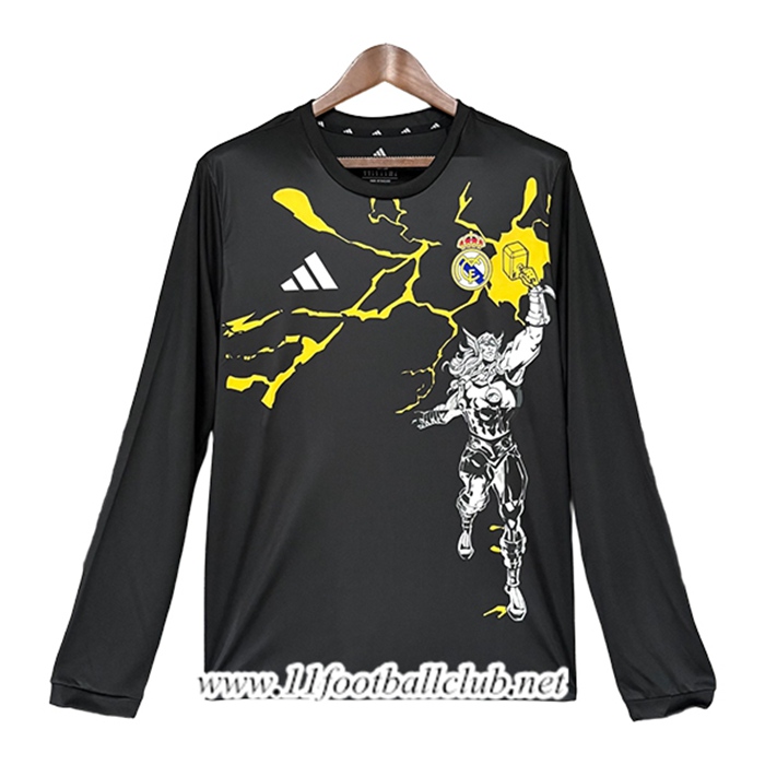 Maillot de Foot Real Madrid Manches Longues Special Edition Noir 2026/2027