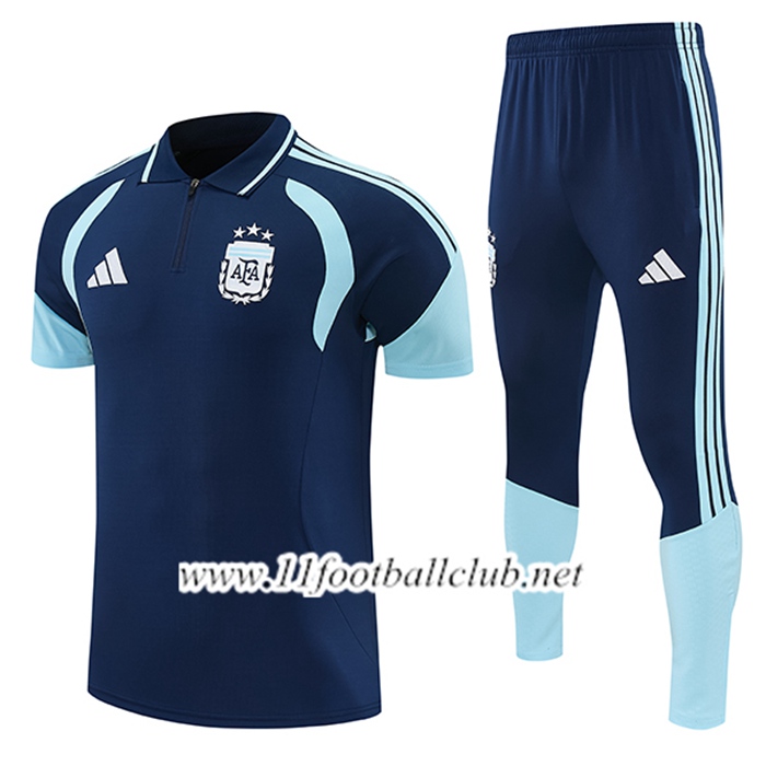 Ensemble Polo Foot Argentine Bleu Royal 2026/2027