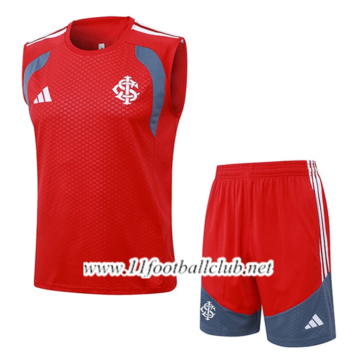 Ensemble Training Debardeurs Internacional Rouge/Gris 2026/2027