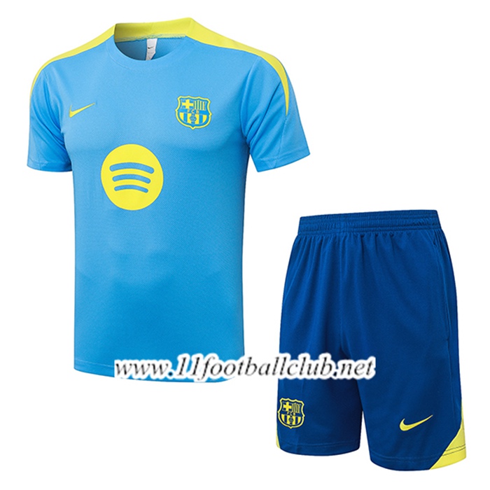 Ensemble Training T-Shirt FC Barcelone Bleu/Jaune 2026/2027