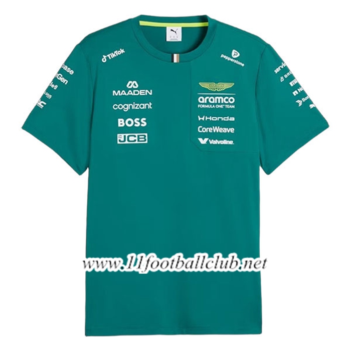 T-Shirt F1 Aston Martin Team Vert 2026