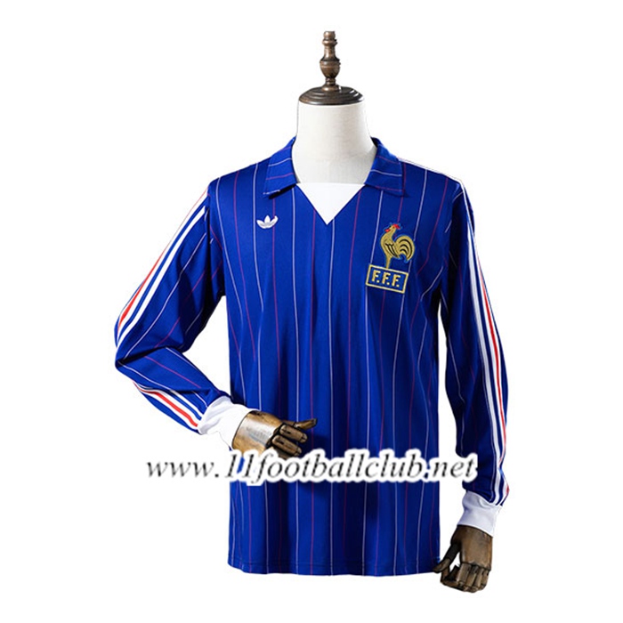Maillot de Foot France Retro Domicile Manches Longues 1980/1982