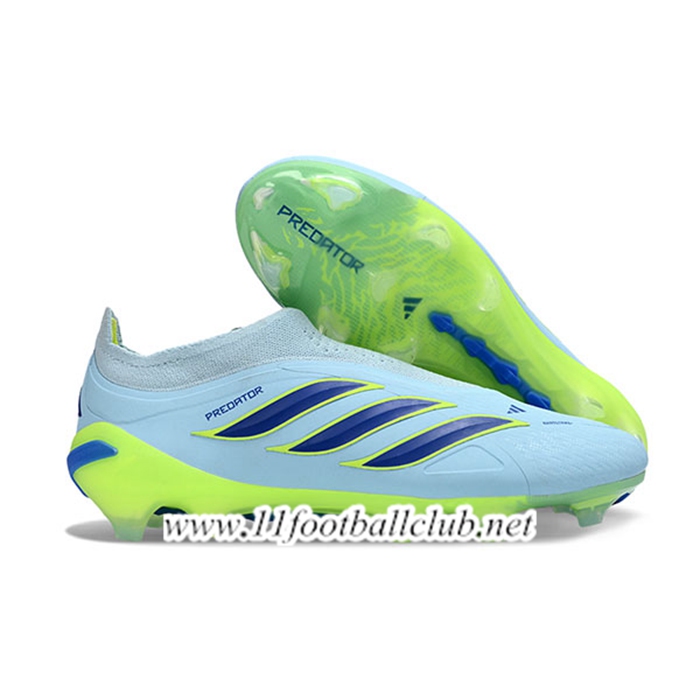 Adidas Chaussures de Foot 26 Predator Elite LL FG Bleu/Vert