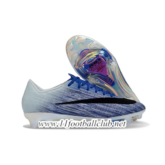 Nike Chaussures de Foot AIR Zoom Mercurial Vapor 17 Elite XXVI FG Bleu/Pourpre/Noir