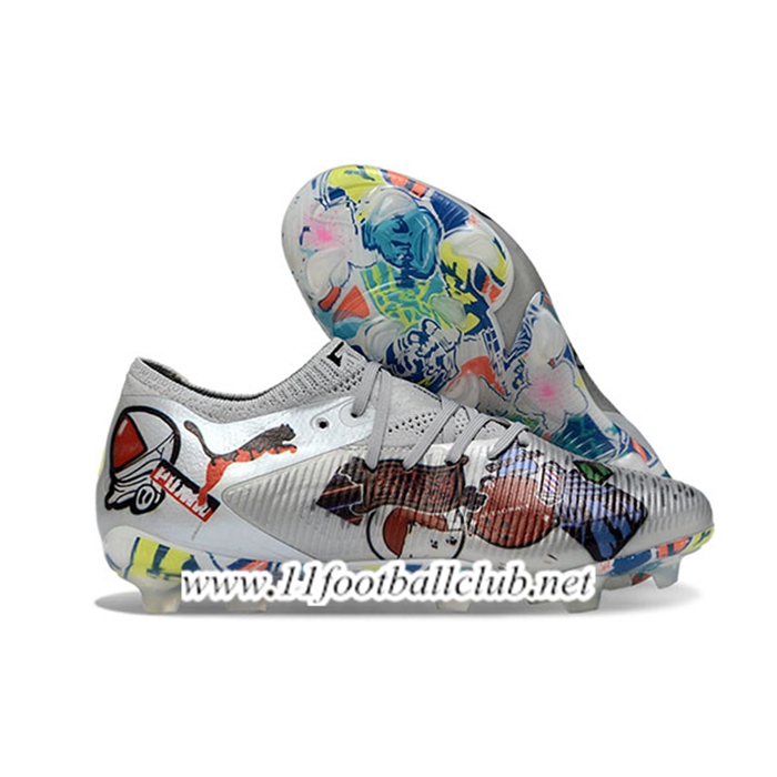 PUMA Chaussures de Foot FUTURE 8 ULTIMATE FG/AG Gris