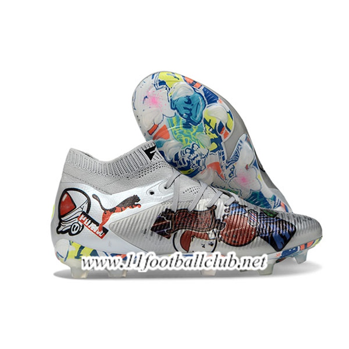 PUMA Chaussures de Foot FUTURE 8 ULTIMATE FG/AG Gris -02