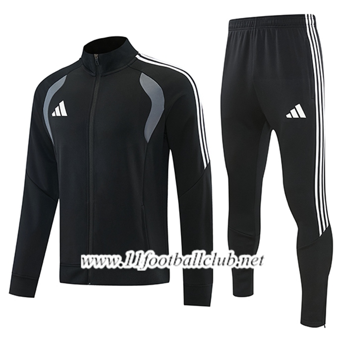 Ensemble Veste Survetement de Foot Adidas Noir 2026/2027
