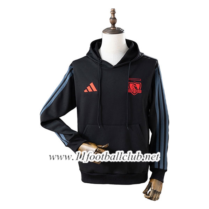Sweatshirt Training Capuche Colo-Colo Noir/Bleu 2026/2027