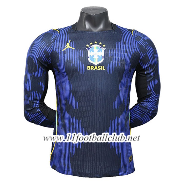 Maillot Equipe Foot Bresil Exterieur Manches Longues Coupe Du Monde 2026