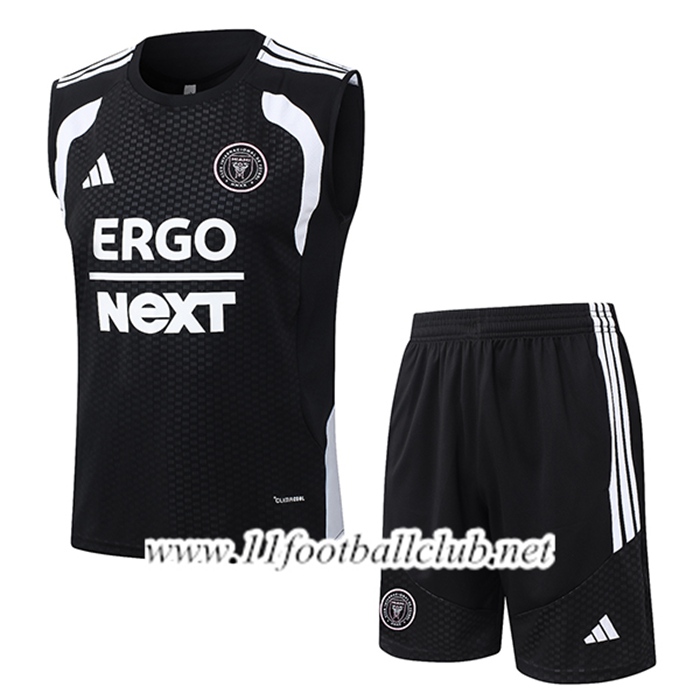 Ensemble Training Debardeurs Inter Miami CF Noir/Blanc 2026/2027