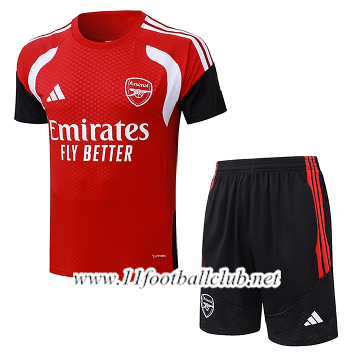 Ensemble Training T-Shirt Arsenal Rouge/Blanc/Noir 2026/2027