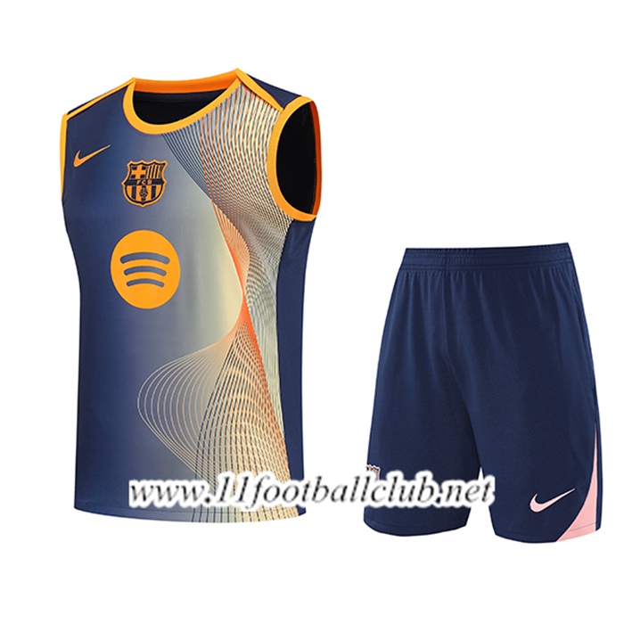 Ensemble Training Debardeurs FC Barcelone Bleu/Jaune 2025/2026