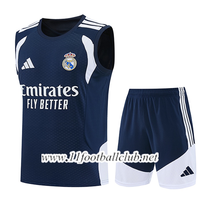 Ensemble Training Debardeurs Real Madrid Bleu/Blanc 2026/2027