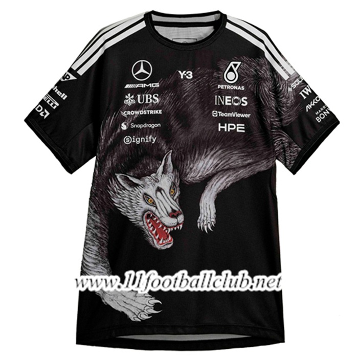 T-Shirt F1 Mercedes Benz Team Noir 2026 -02